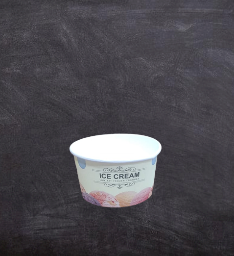 Public edition printed cups for ice cream 4oz	